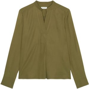 Marc O'Polo, Blouses & Shirts, Dames, Groen, 2Xl, Tuniek blouse normaal