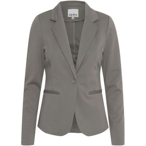 Ichi, Jassen, Dames, Grijs, M, Polyester, Dames Blazer Herfst/Winter Collectie