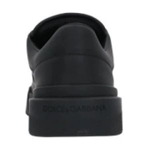 Dolce & Gabbana, Schoenen, Heren, Zwart, 40 1/2 EU, Leer, Zwarte lage sneakers van Dolce & Gabbana