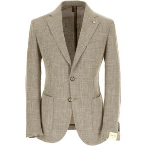 L.b.m. 1911, Americana Blazer Beige, Heren, Maat:M