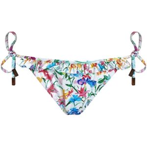 Vilebrequin, Badkleding, Dames, Veelkleurig, S, Blije Bloemen Ruffle Mini Bikini