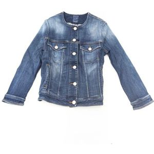 Jacob Cohën, Denim Jack - Slim Fit, Knoopsluiting, Lange Mouwen Blauw, Dames, Maat:L