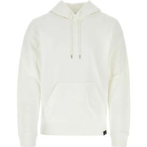 Courrèges, Sweatshirts & Hoodies, Heren, Wit, XL, Katoen, Witte Katoenen Hoodie