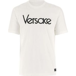 Versace, Tops, Heren, Wit, L, Stijlvol Model 1012545