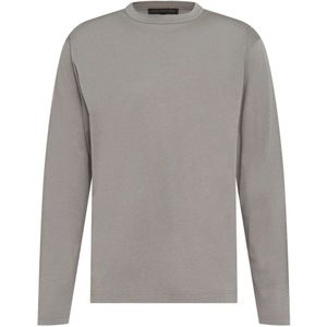 Drykorn, 520109 Milesh 10 Longsleeve Sweatshirt in Grijs Katoenmix Grijs, Heren, Maat:M