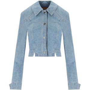 Stine Goya, Jassen, Dames, Blauw, S, Denim, Denim Jack