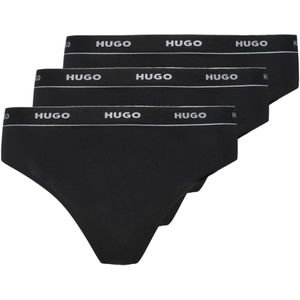 Hugo Boss, Ondergoed, Dames, Zwart, L, Katoen, Slip