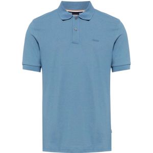 Hugo Boss, Tops, Heren, Blauw, S, Katoen, Pallas Twee-Knoop Heren Polo Shirt