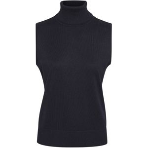 Saint Tropez, Truien, Dames, Blauw, XL, Night Sky Gebreide Rolnek Vest