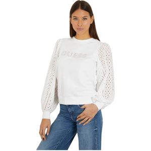 Guess, Sweatshirts & Hoodies, Dames, Wit, S, Katoen, Sangallo Sweater Wit