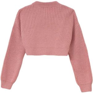 Mar De Margaritas, Truien, Dames, Roze, S, Polyester, Roze Cardigan Trui