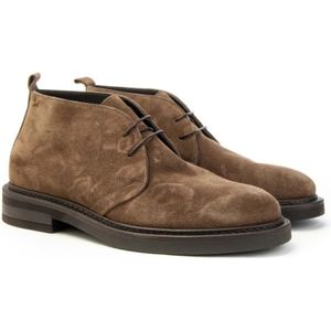 Marco Ferretti, Schoenen, Heren, Beige, 42 EU, Suède, Suède Veterschoenen Stijlvolle Winter Must-Have