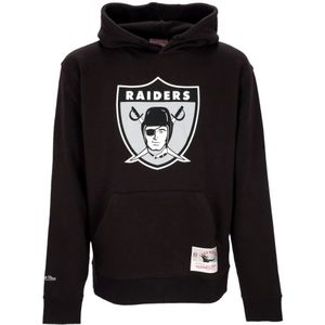 Mitchell & Ness, Sweatshirts & Hoodies, Heren, Zwart, S, NFL Team Logo Hoodie Zwart