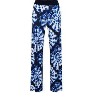 &Co Woman, Broeken, Dames, Blauw, 2Xl, Polyester, Tie-Dye Jersey Broek