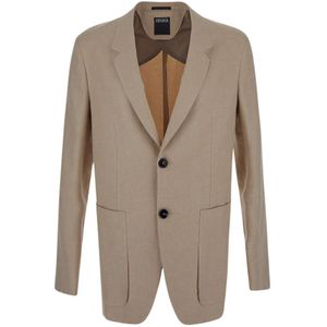 Ermenegildo Zegna, Blazers Beige, Heren, Maat:M