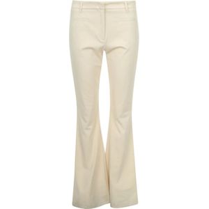 Liu Jo, Broeken, Dames, Beige, 2Xs, Denim, Creme Denim Broek