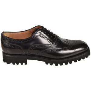 Church's, Stijlvolle zwarte platte schoenen Zwart, Dames, Maat:40 EU