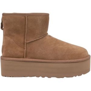 Ugg, Schoenen, Dames, Bruin, 40 EU, Wol, Klassieke Mini Platform Laarzen