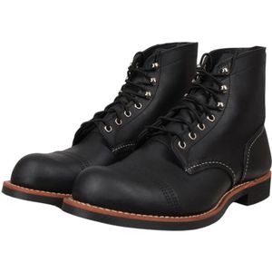 Red Wing Shoes, Stijlvolle heren veterschoenen Zwart, Heren, Maat:42 1/2 EU