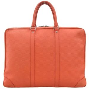 Louis Vuitton Vintage, Tweedehands Canvas Louis Vuitton tassen Oranje, Dames, Maat:ONE Size