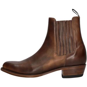 Sendra, Schoenen, Heren, Bruin, 40 EU, Leer, Bruine Cowboy Laarzen City Western Stijl