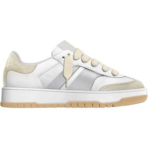 Garment Workshop, Schoenen, Heren, Beige, 44 EU, Leer, Beige Leren Sneakers Lowtop Unisex