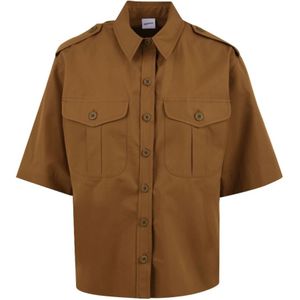 Aspesi, Blouses & Shirts, Dames, Bruin, S, Bruine Shirt Model 5470 D307