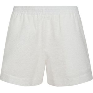MC2 Saint Barth, Korte broeken, Dames, Wit, L, Katoen, Witte Katoenen Elastische Taille Shorts