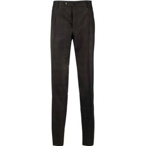 Pt01, Geruite Gentlemen Fit Broek Zwart, Heren, Maat:M