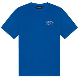 Quotrell, Tops, Heren, Blauw, S, Katoen, Milano T-Shirt Heren Donkerblauw