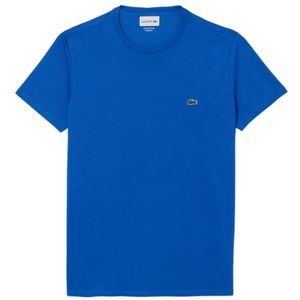 Lacoste, Tops, Heren, Blauw, 2Xl, Katoen, Klassieke korte mouw T-shirt