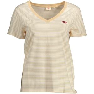 Levi's, Tops, Dames, Beige, S, Katoen, Beige V-hals T-shirt