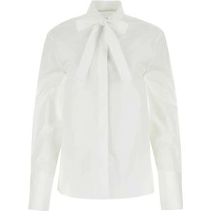 Jil Sander, Blouses & Shirts, Dames, Wit, M, Elegante Witte Poplin Overhemd