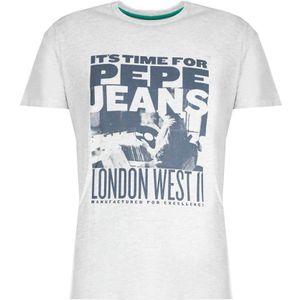 Pepe Jeans, Tops, Heren, Grijs, M, T-shirt; Alexis;