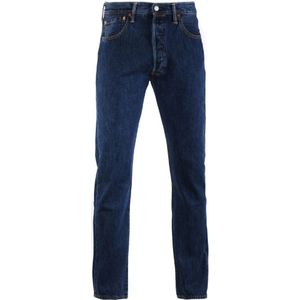 Levi's, Jeans, Heren, Blauw, W31 L32, Katoen, Rechte spijkerbroek
