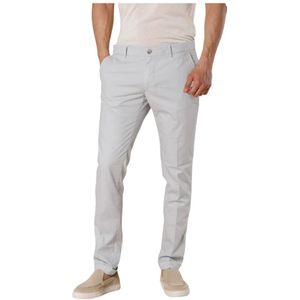 Mason's, Milano Style Extra Slim Chino Broek Grijs, Heren, Maat:3XL