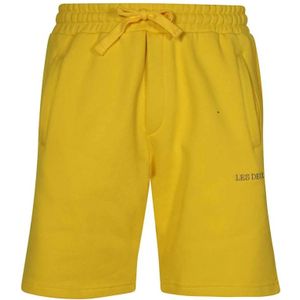 Les Deux, Korte broeken, Heren, Geel, M, Katoen, Katoenen Bermuda Shorts