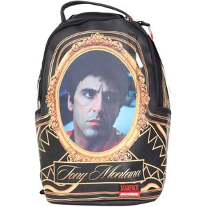 Sprayground, Scarface Tony Zwarte Rugzak Veelkleurig, unisex, Maat:ONE Size