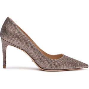 Stuart Weitzman, Schoenen, Dames, Beige, 38 1/2 EU, Klassieke puntige pump