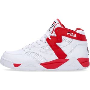 Fila, Schoenen, Heren, Wit, 40 EU, Mid M-Squad Basketbalschoen Wit/Rood