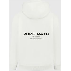 Pure Path, Sweatshirts & Hoodies, Heren, Wit, XL, Katoen, Signature Hoodie Heren Off-White