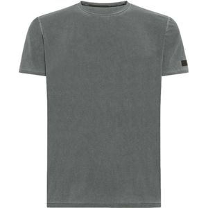 Rrd, Grijze Techno Wash Piqué T-shirt Grijs, Heren, Maat:2XL