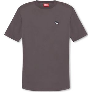 Diesel, ‘T-Just-Doval-Pj’ T-shirt Paars, Heren, Maat:XL