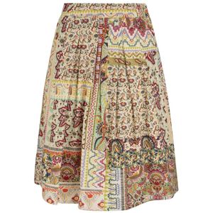 Etro, Katoenen Rok met Patchwork Print Veelkleurig, Dames, Maat:M