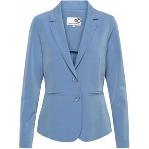 &Co Woman, Jassen, Dames, Blauw, L, Reisblazer met Paspelzak