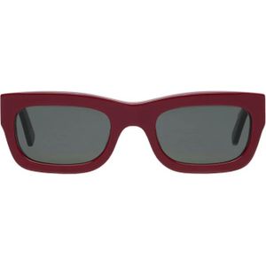Marni, Italiaanse zonnebril met unieke touch Rood, unisex, Maat:ONE Size
