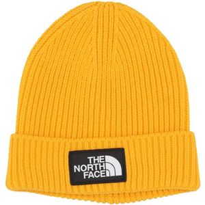 The North Face, Accessoires, Dames, Geel, ONE Size, Summit Gold Logo Box Beanie