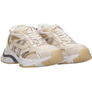 Ash, Schoenen, Dames, Beige, 40 EU, Leer, Beige Sneakers met Leer en Mesh