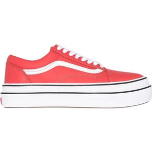 Vans, Schoenen, Dames, Rood, 38 EU, Leer, Comfortabele oude sneakers