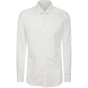 Xacus, Overhemden, Heren, Wit, XL, Katoen, Witte Katoenen Overhemd Regular Fit Ceremonie